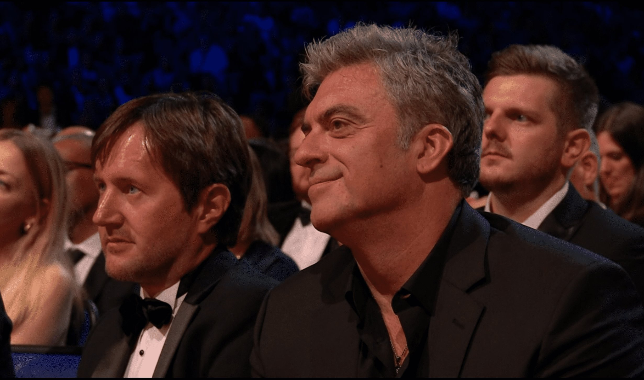 Daran Little smiling in the audience of the NTAs