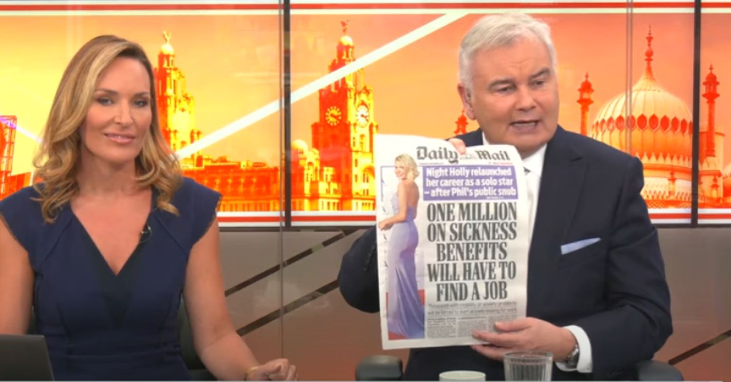 Eamonn Holmes and Isabel Webster presenting on GB News
