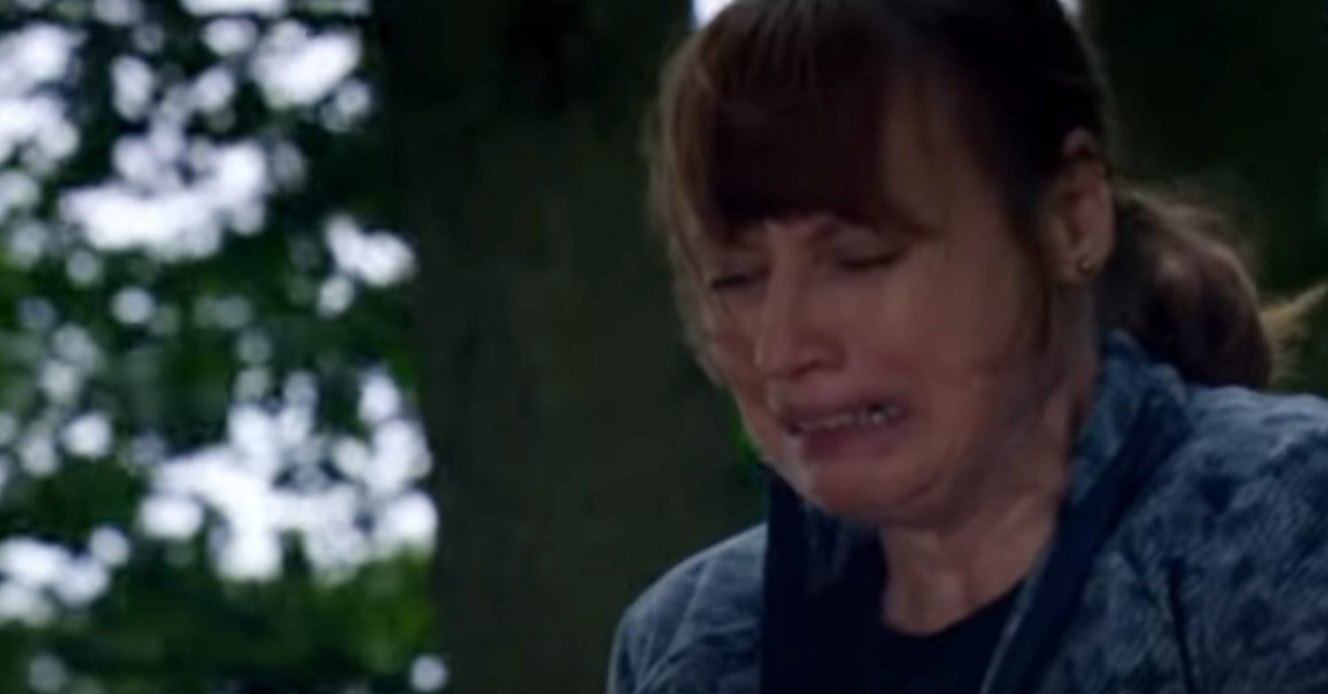 Emmerdale's Lydia is crying in the woods