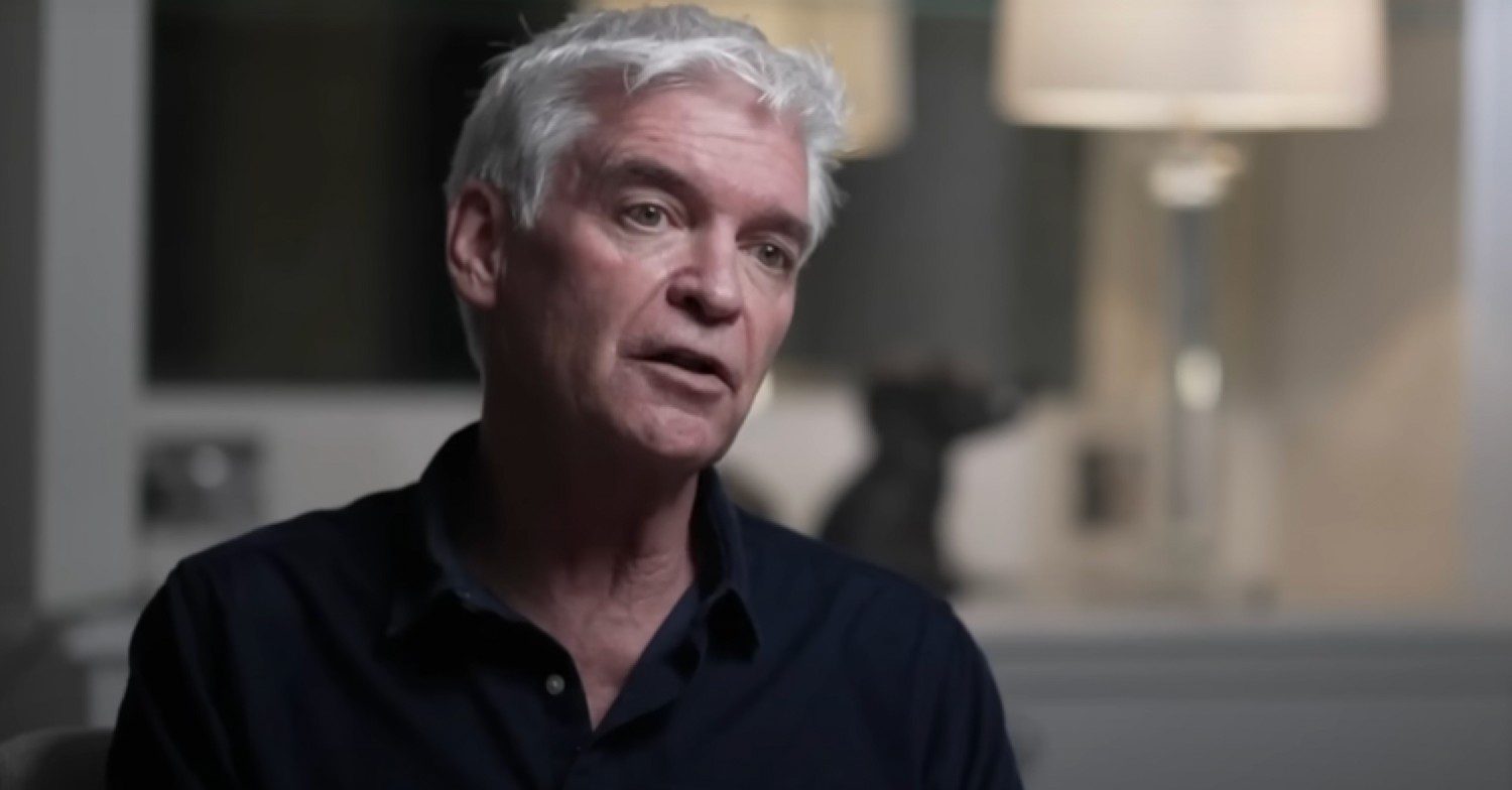 Phillip Schofield talking to the BBC