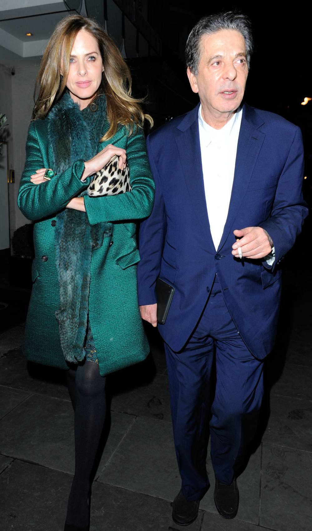 Trinny Woodall pictured with Charles Saatchi in 2013