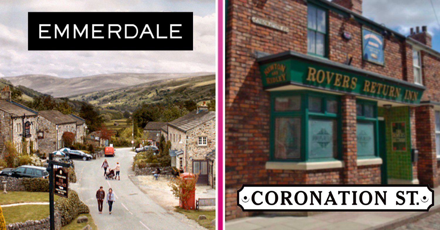 Emmerdale and Coronation Street show logos comp image