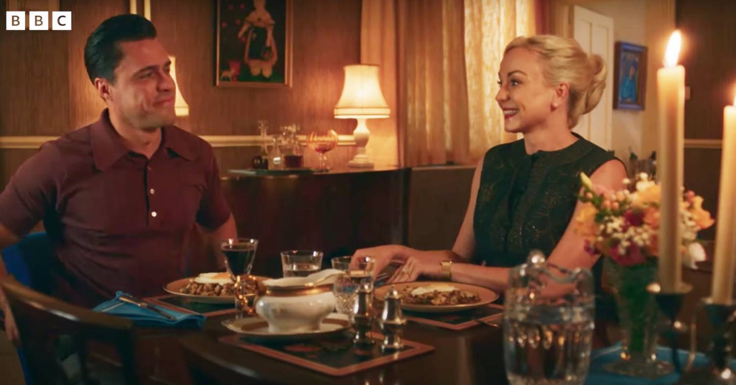 Olly Rix and Helen George are in the Call The Midwife cast