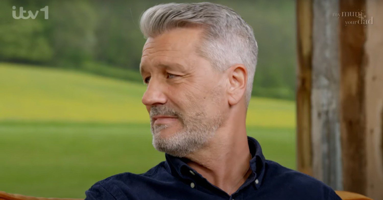 Roger looking at his daughter on ITV's My Mum, You Dad