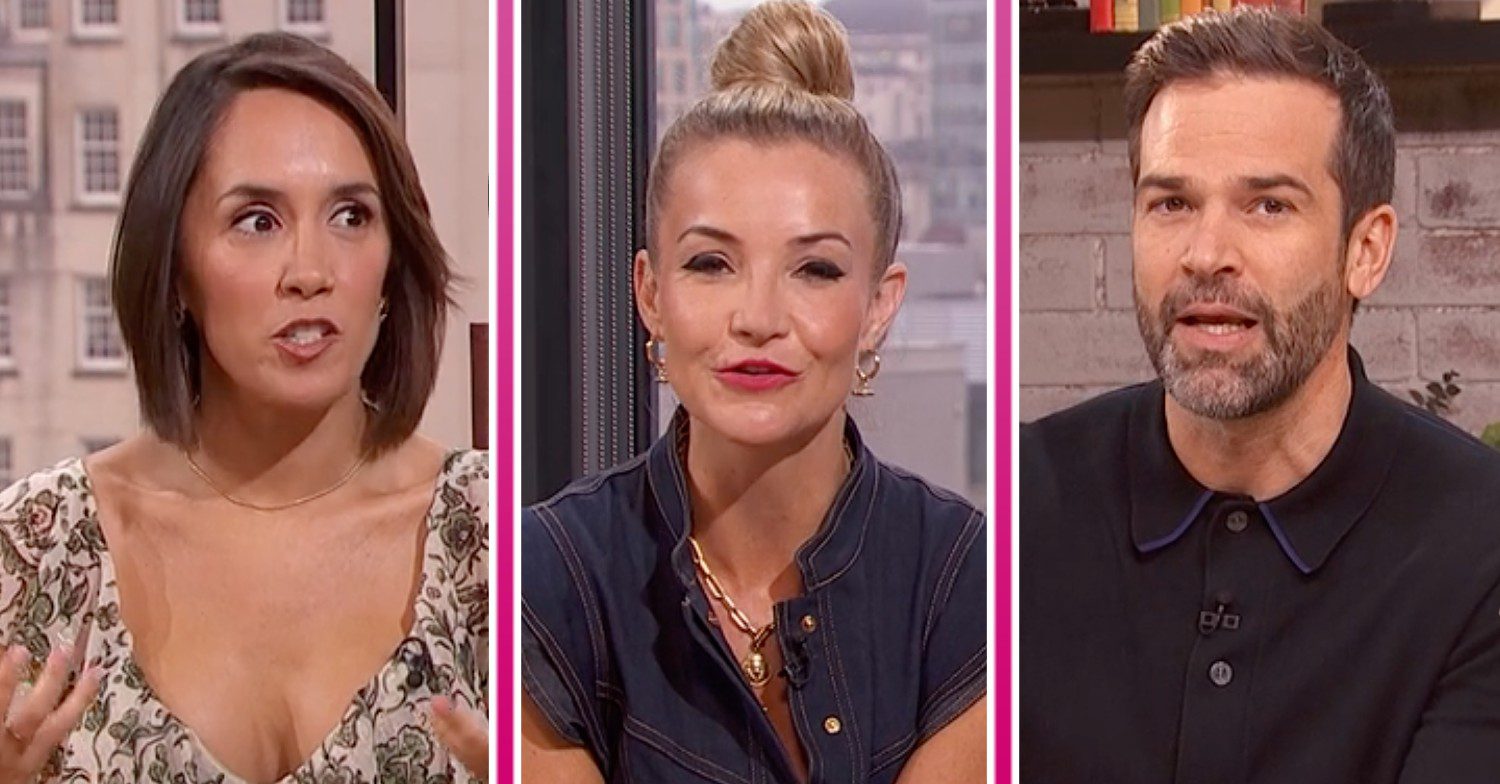 Morning Live presenters Janette Manrara, Helen Skelton and Gethin Jones