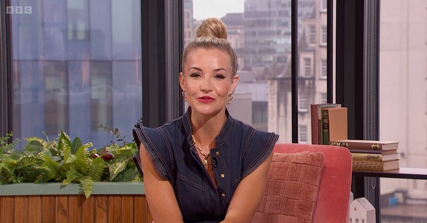 Helen Skelton speaks to camera
