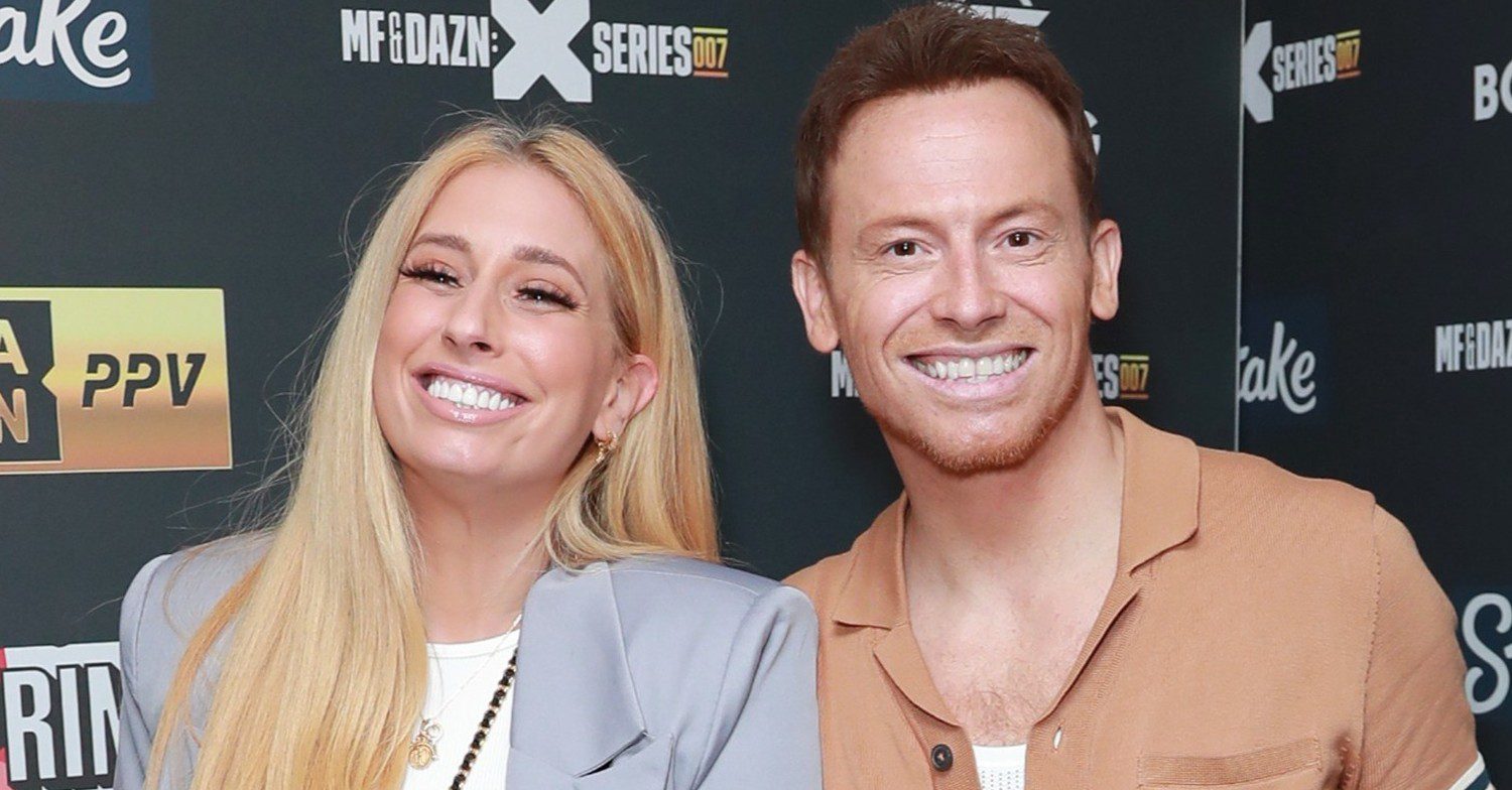 Stacey Solomon and Joe Swash smiling 