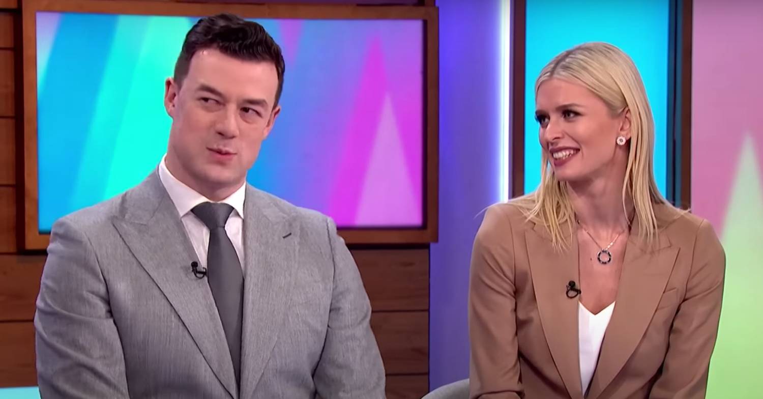 Nadiya Bychkova sits next to Kai Widdrington