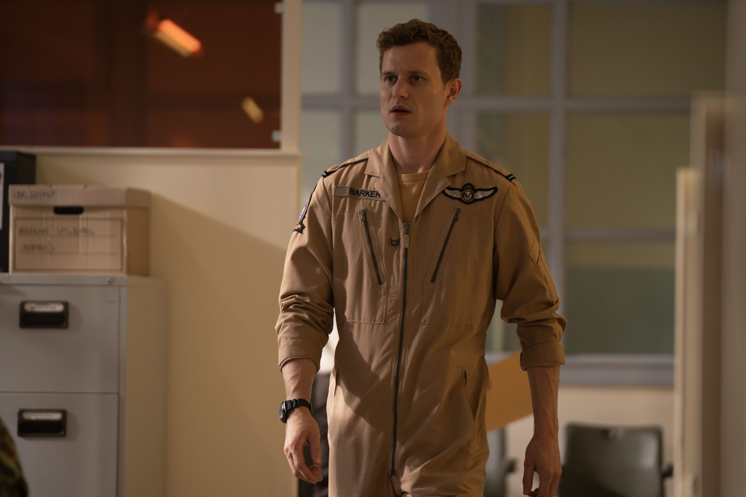 Man in pilot's uniform