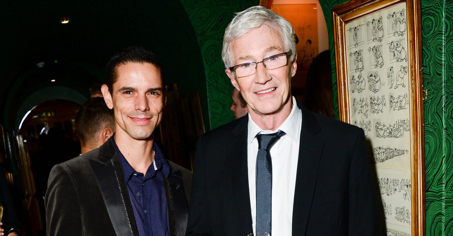 Paul O'Grady and Andre Portasio smiling