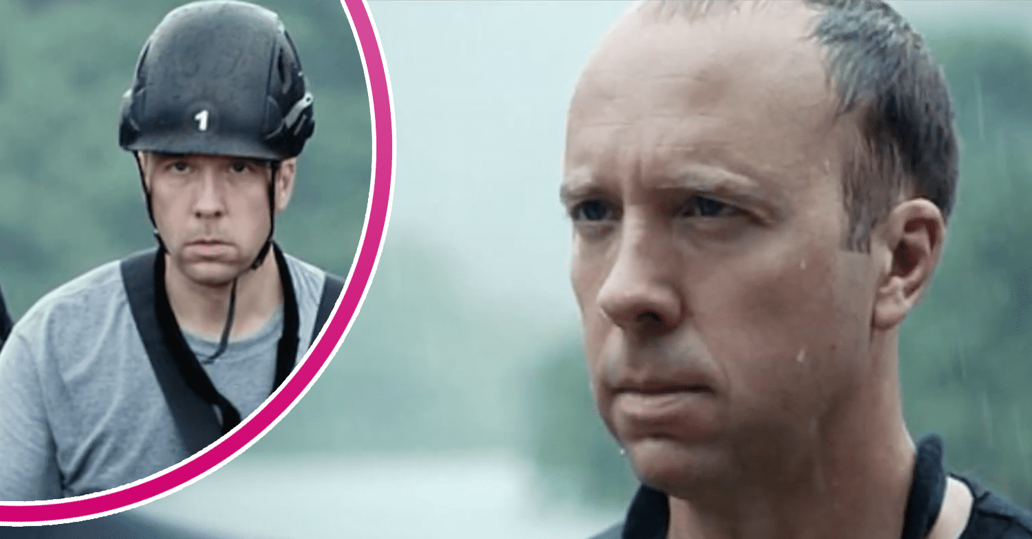 Matt Hancock looking stern on SAS Who dares wins
