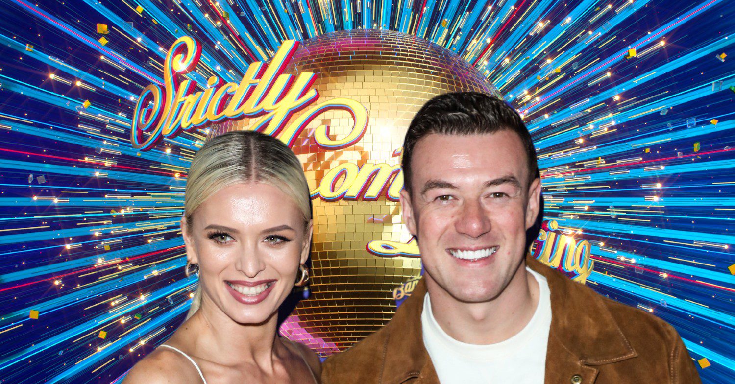 Nadiya and Kai with Strictly logo