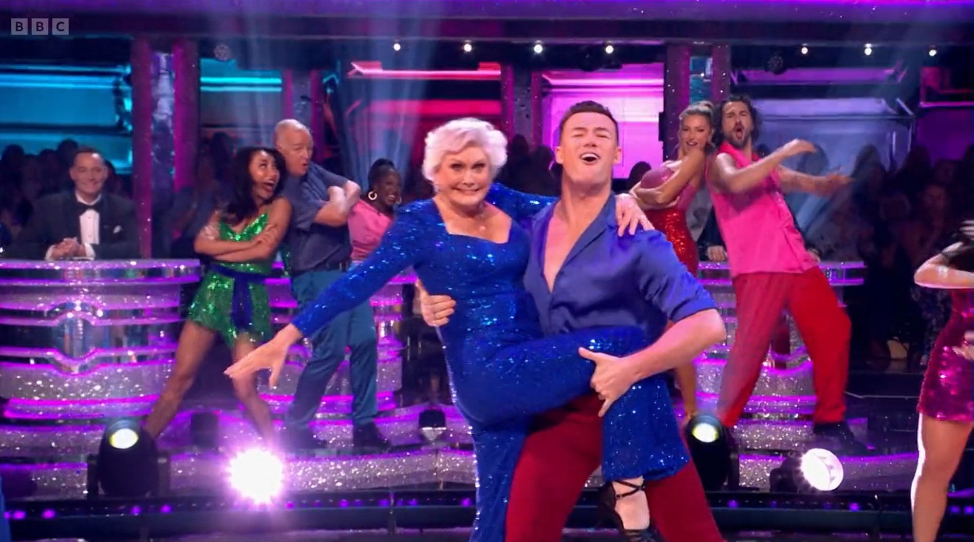 Angela Rippon dances with Kai Widdrington on Strictly