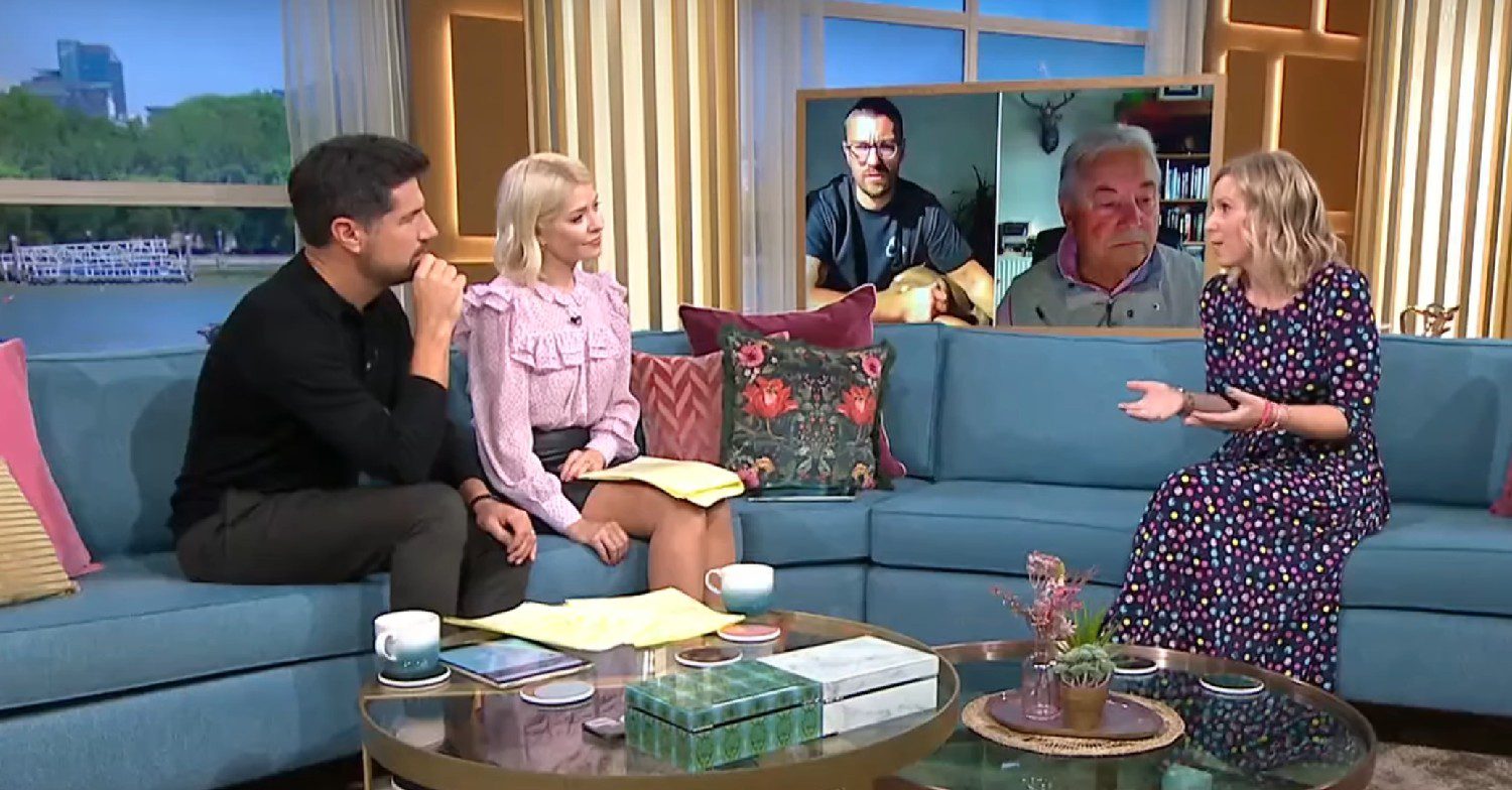 Craig Doyle and Holly Willoughby speaking to guests on This Morning 