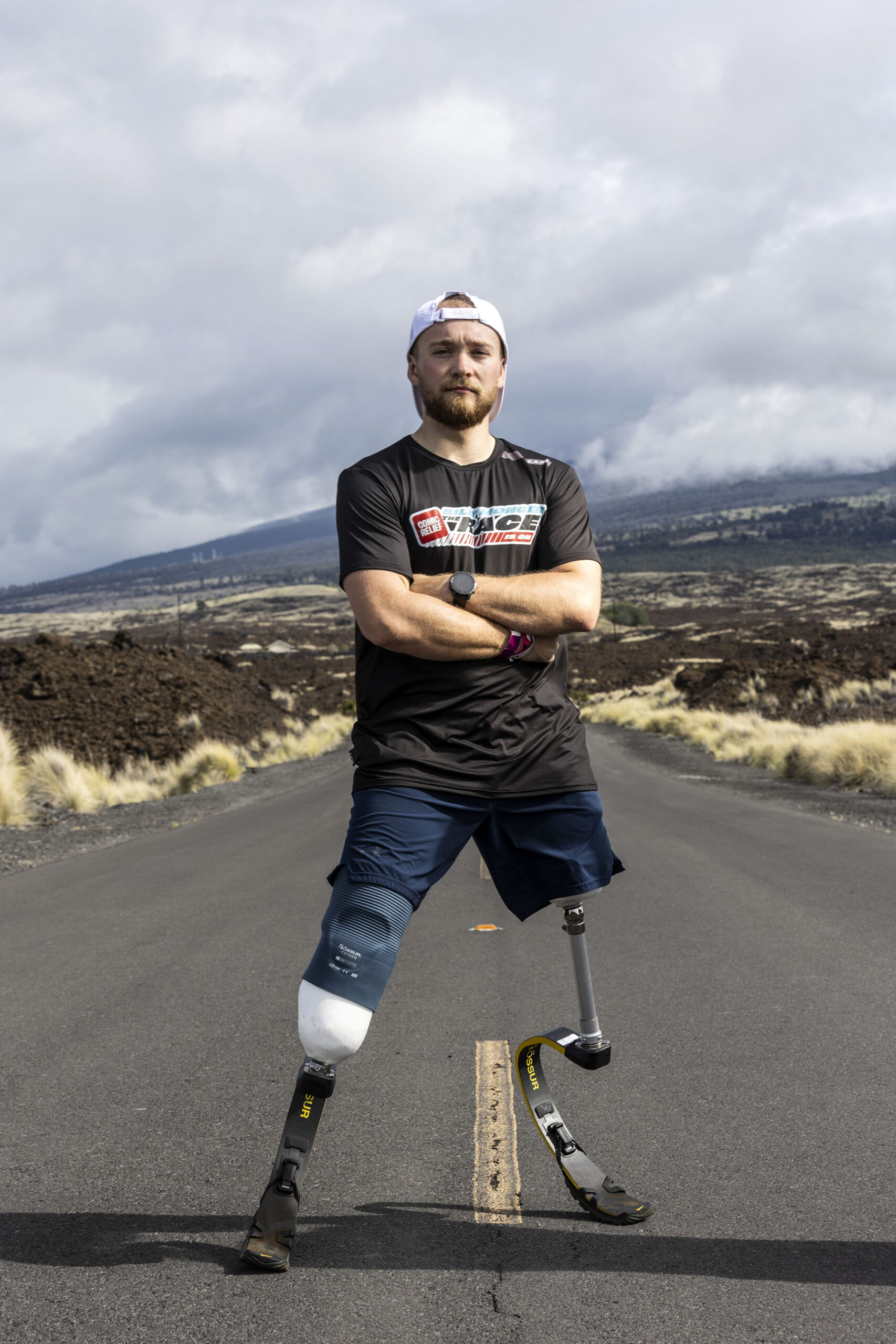 Billy Monger taking part in his Comic Relief challenge