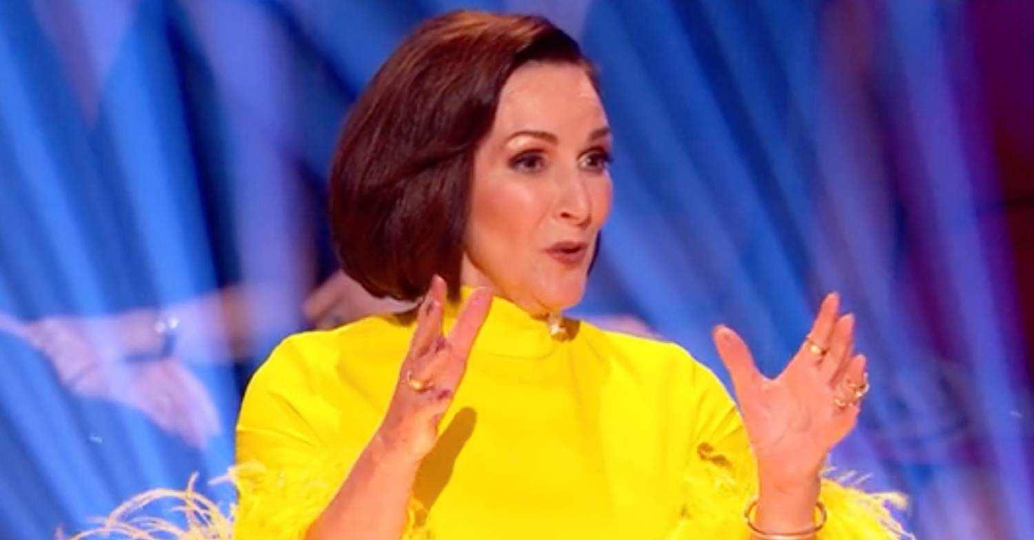 Shirley Ballas gestures on Strictly