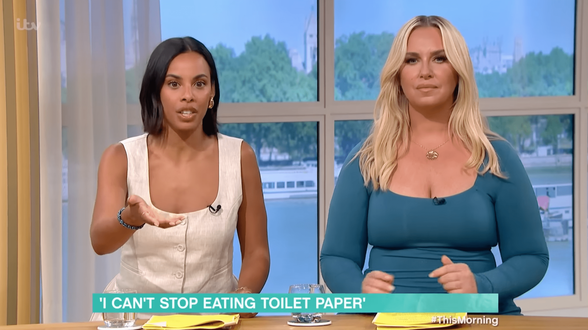 Rochelle Humes and Josie Gibson presenting This Morning