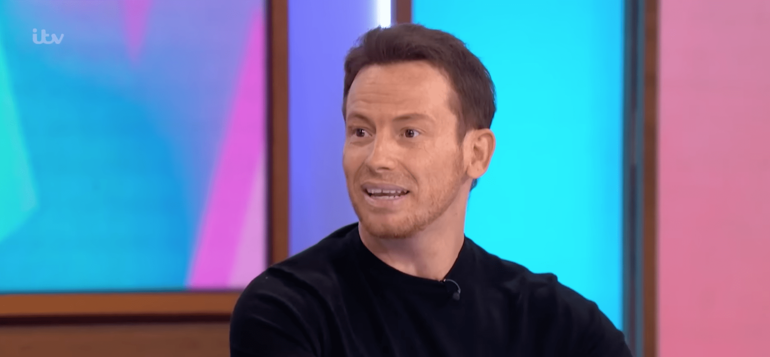 Joe Swash looking surprised on Loose Women