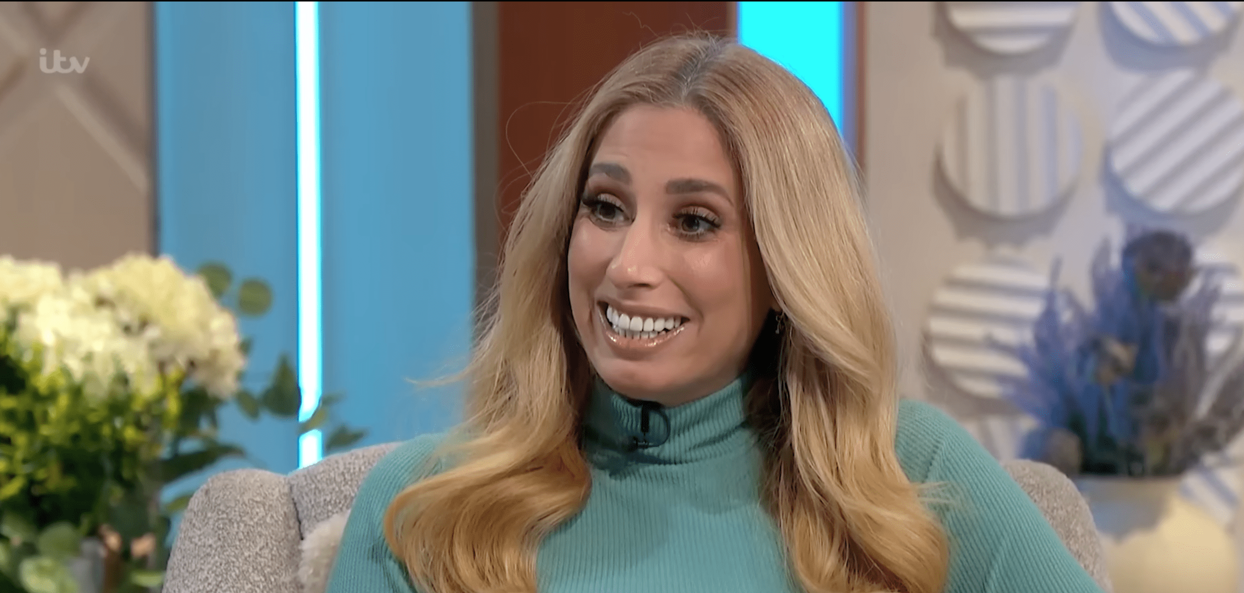 Stacey Solomon on Lorraine smiling