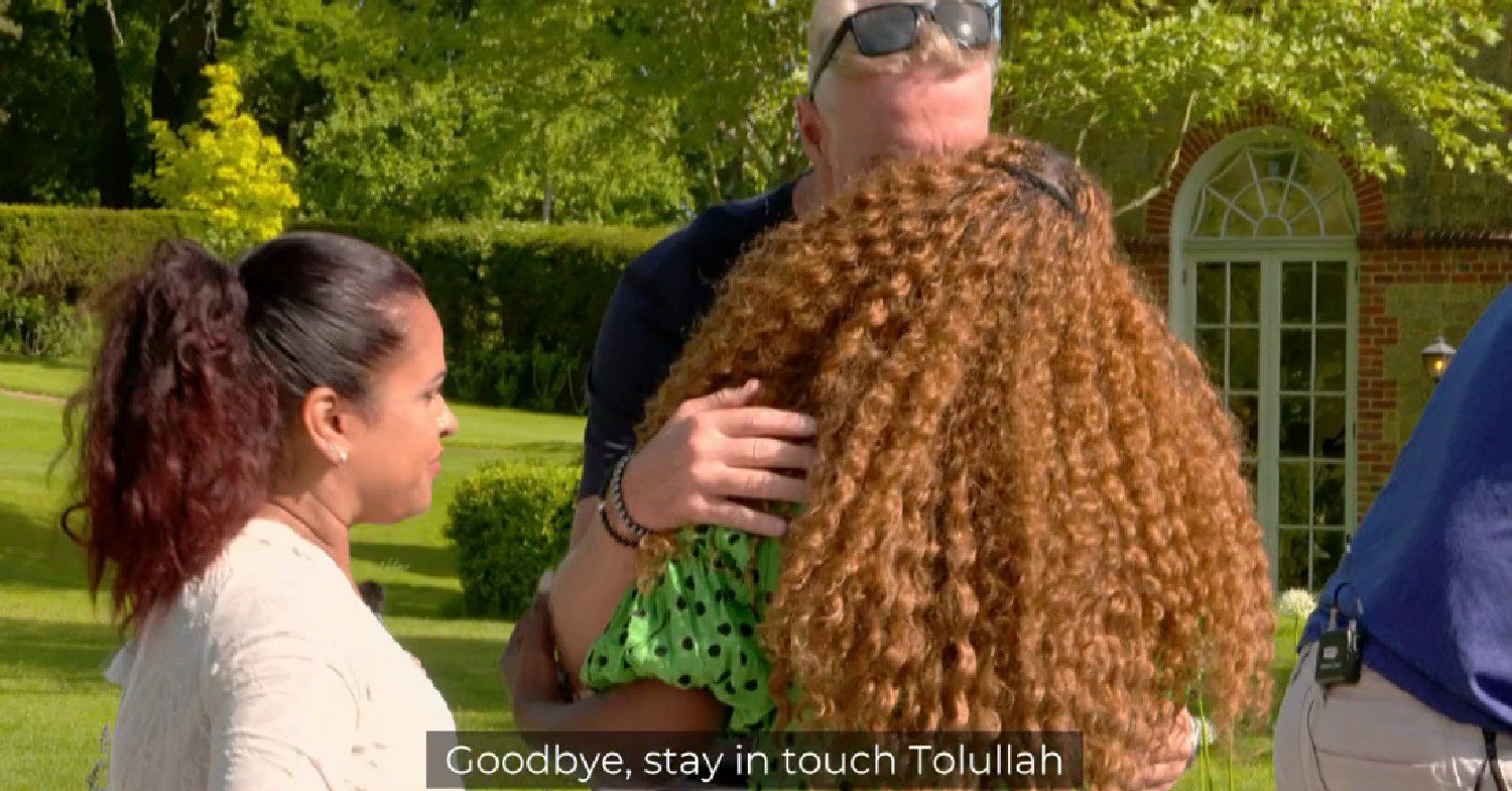 Martin M kissing Tolullah goodbye on My Mum, Your Dad