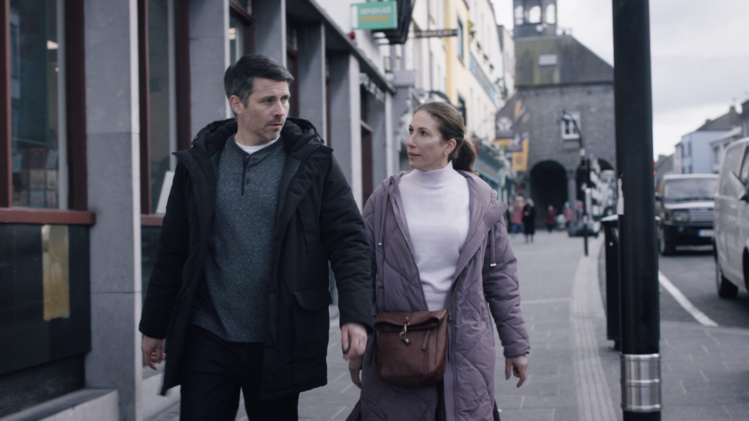 Robert James-Collier and Gaynor Faye as Dan and Sian in The Inheritance