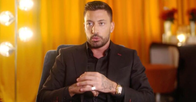 Giovanni Pernice crosses his hands
