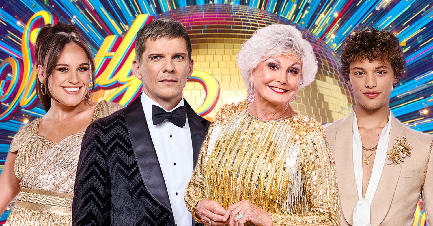 Four stars of Strictly in glittering outfits