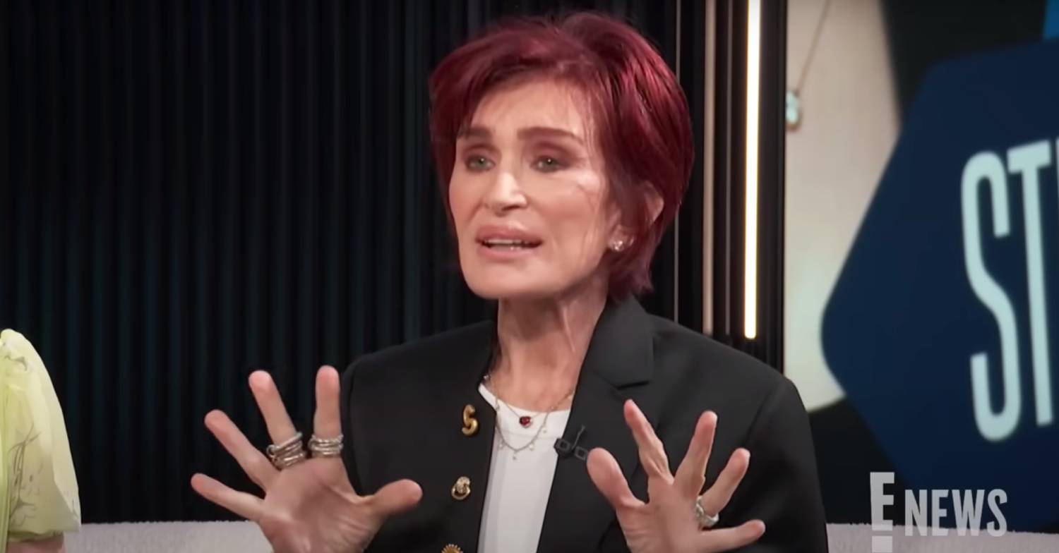 Sharon Osbourne raises her palms