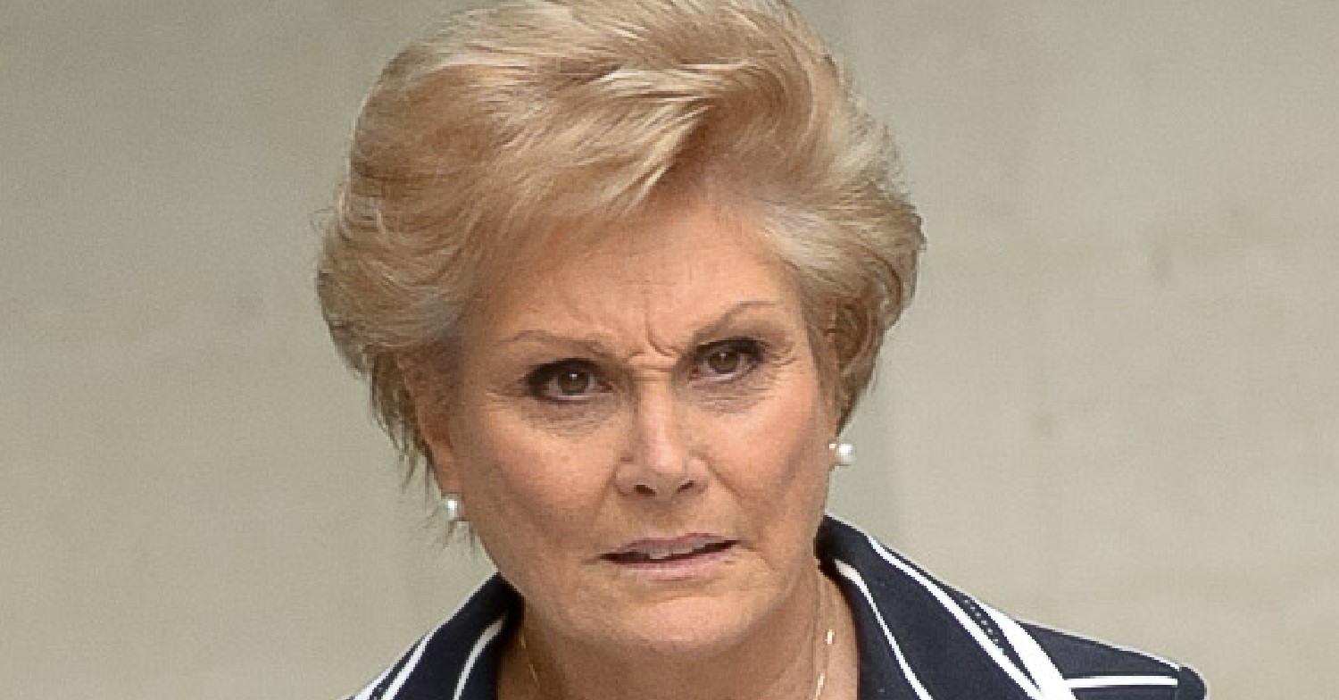 Angela Rippon looking confused