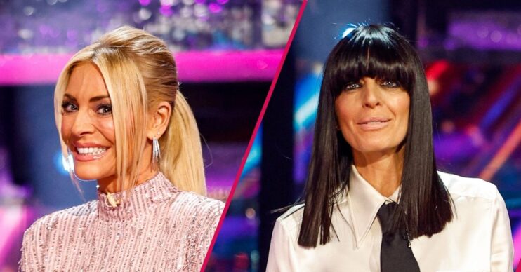Tess Daly and Claudia Winkleman on Strictly