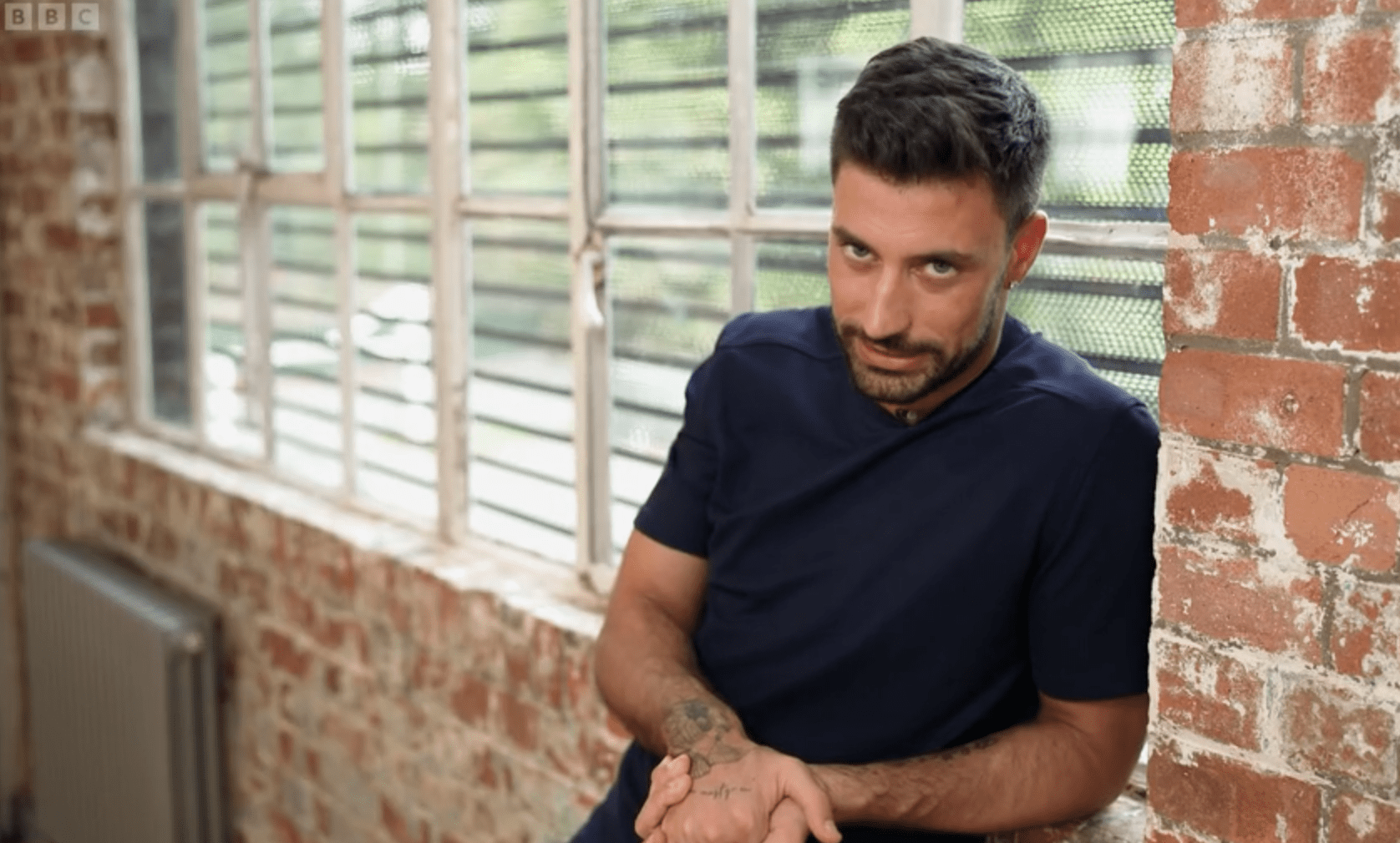 Giovanni Pernice in the Strictly training room