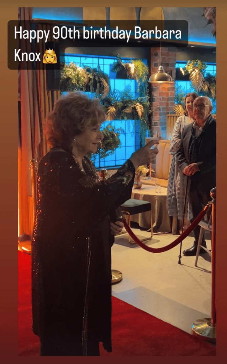 Malcolm Hebden returned to Coronation Street for an appearance at Barbara Knox's birthday party (Credit: instagram)