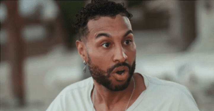 Nathanial looking angry on MAFS