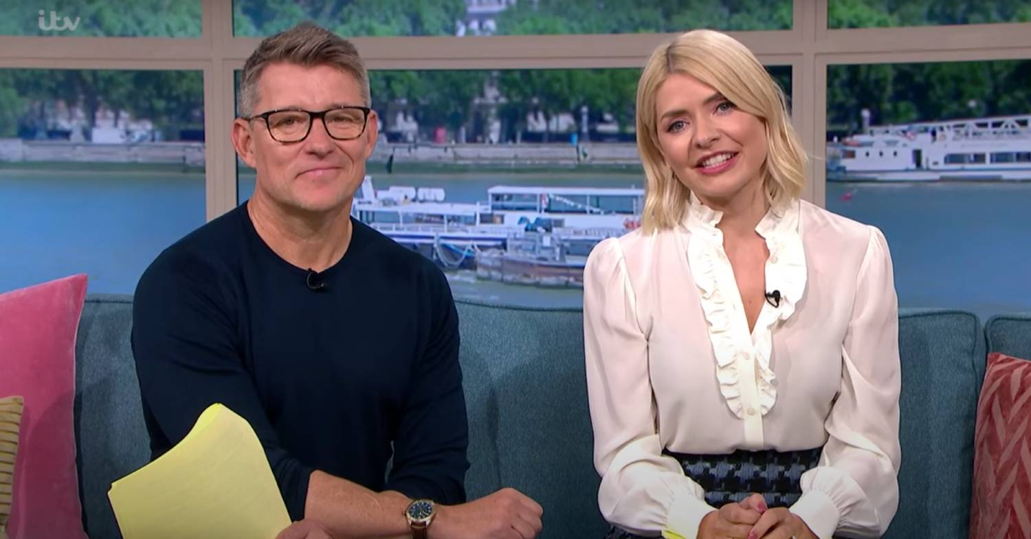 Ben Shephard sits next to Holly Willoughby on This Morning today