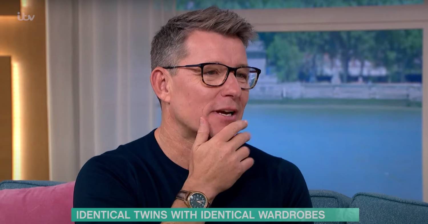 Ben Shephard holds his chin in his hand on This Morning today