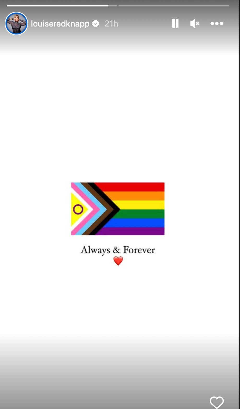 Louise Redknapp posts on Instagram