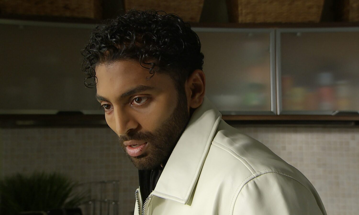 Emmerdale's Suni looks troubled