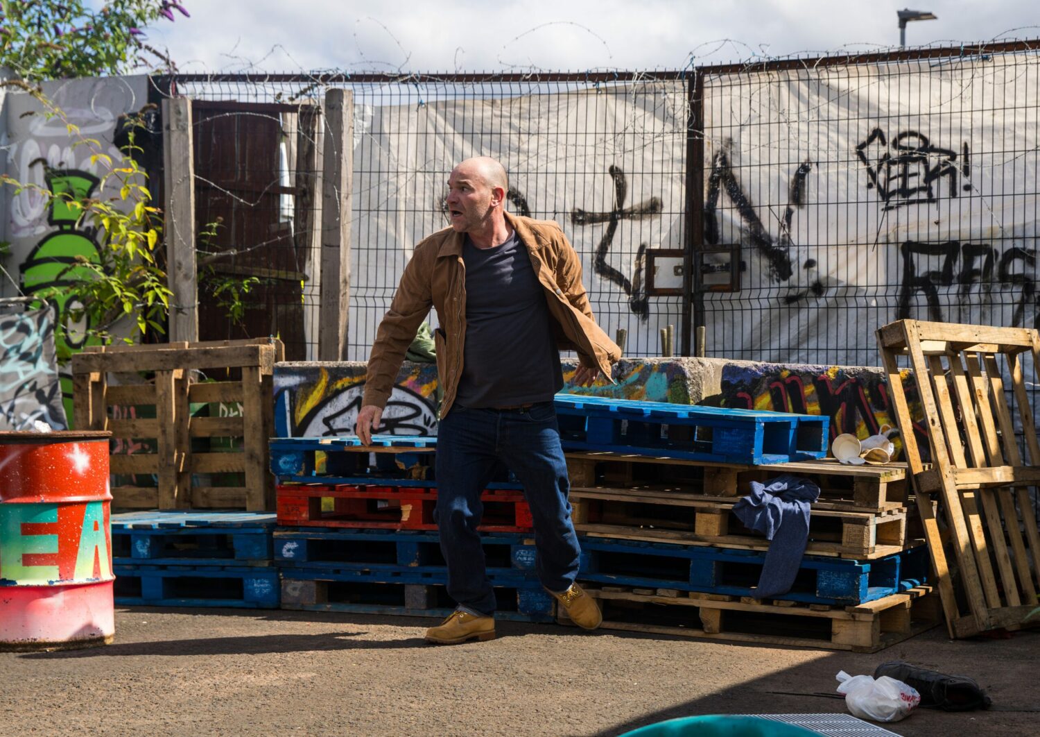 Tim in Coronation Street looks terrified as he's cornered by Stephen