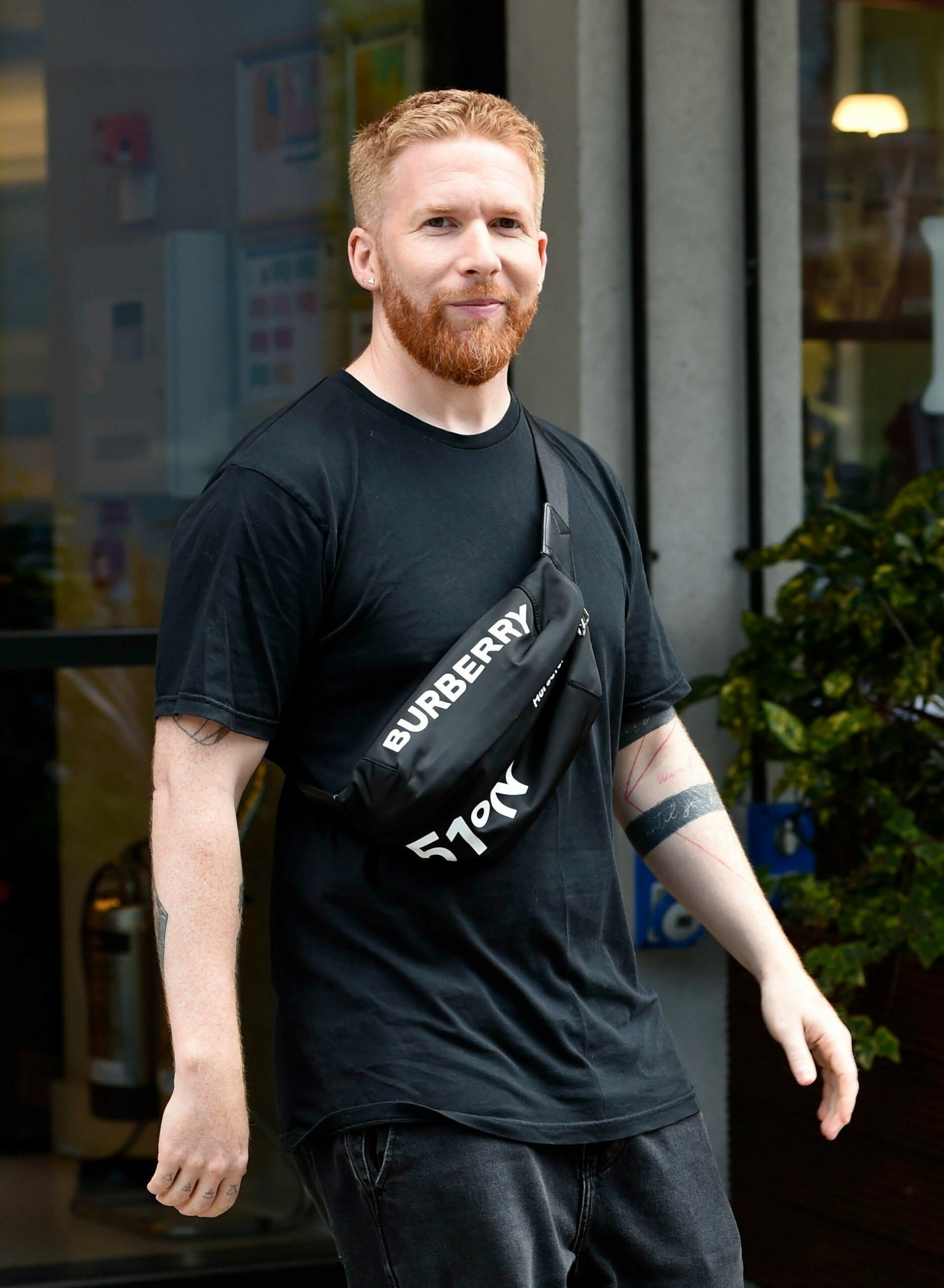 Strictly star Neil Jones outside TV studios