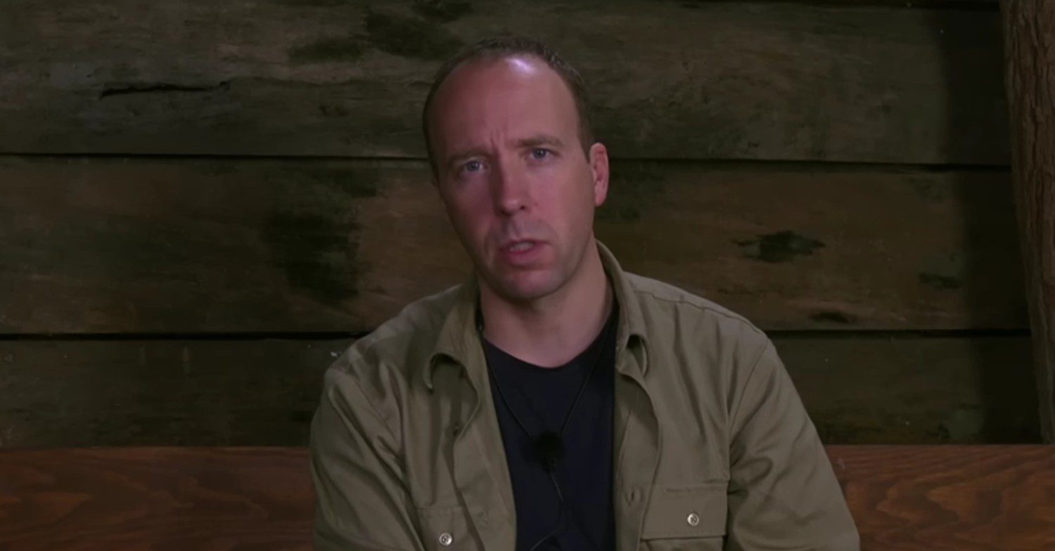 Matt Hancock on I'm a Celeb
