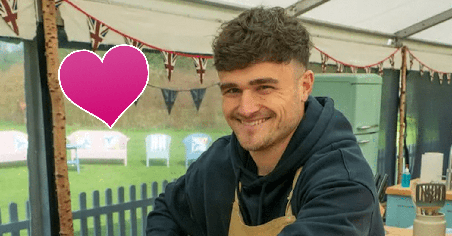 Matty from Bake Off smiling