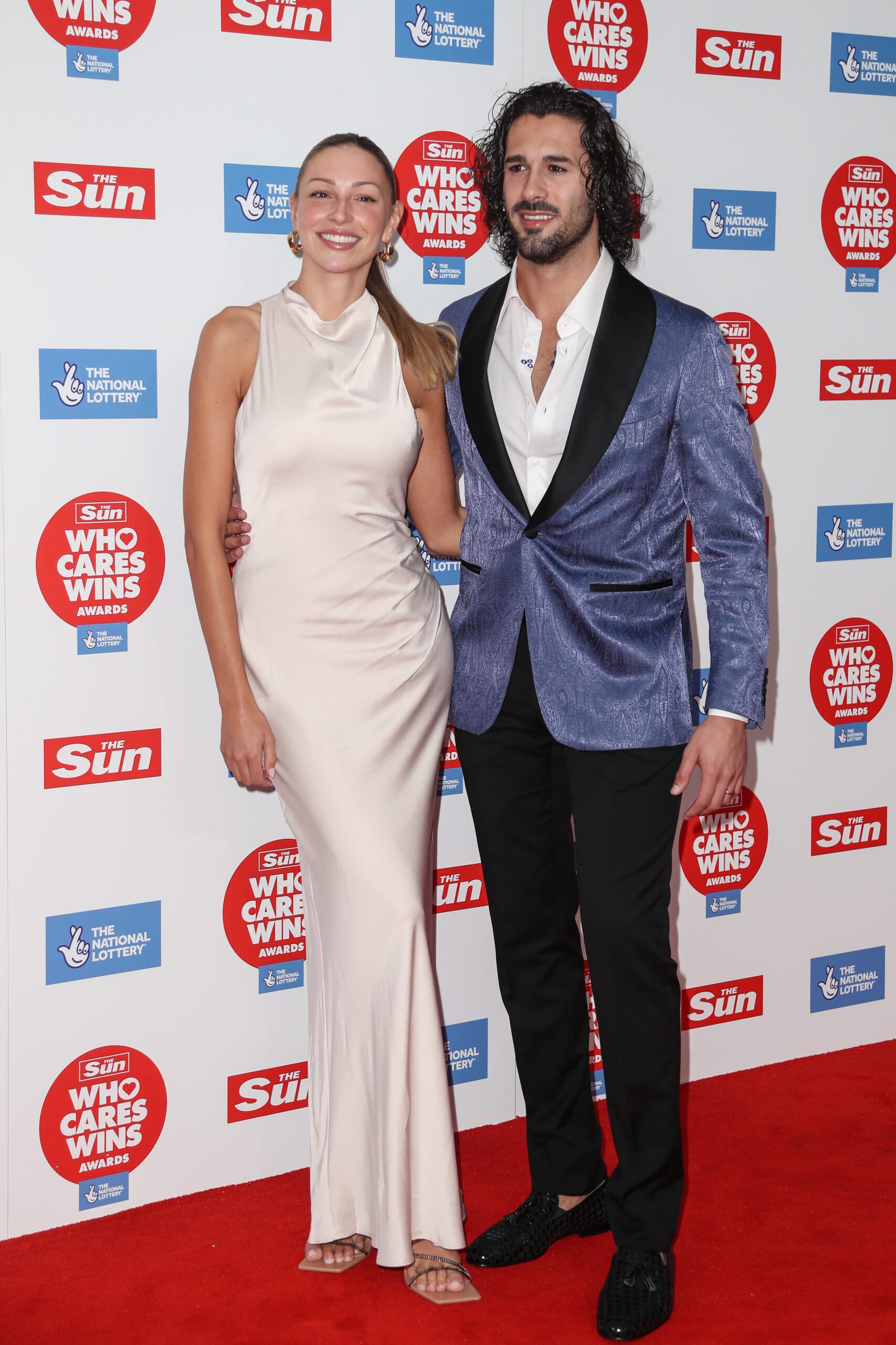 Zara McDermott and her Strictly partner Graziano Di Prima on the red carpet