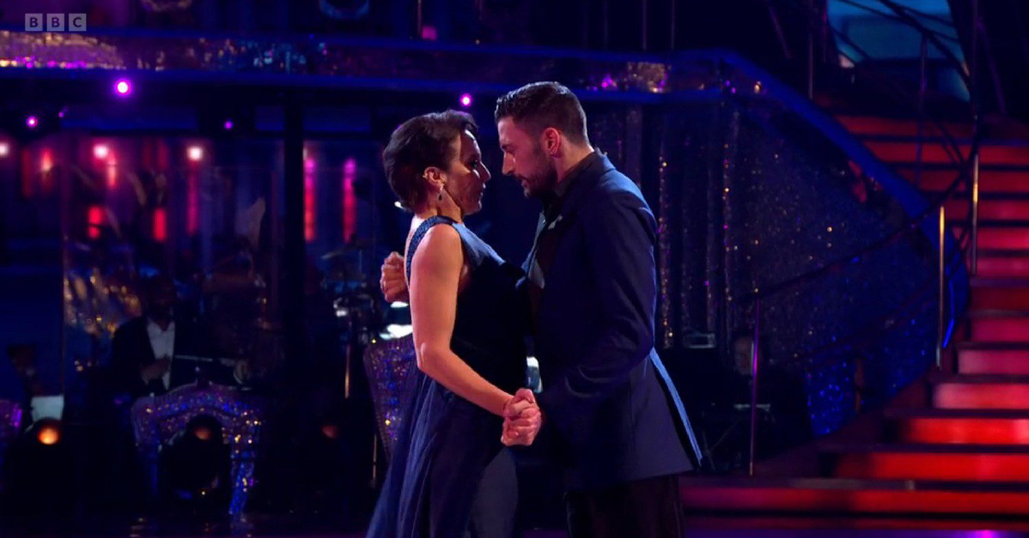 Giovanni Pernice dancing with actress Amanda Abbington on Strictly Come Dancing