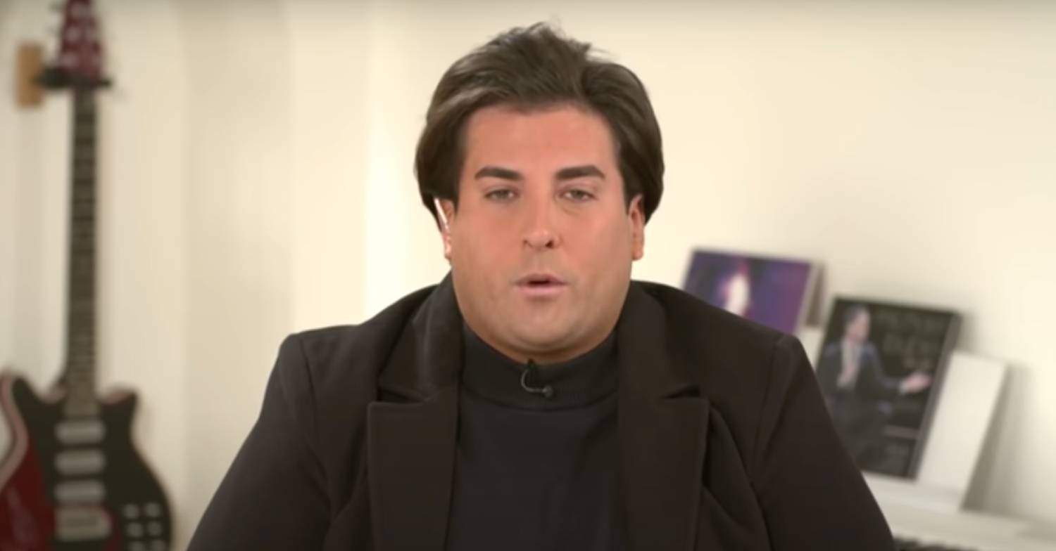 James Argent speaks to camera