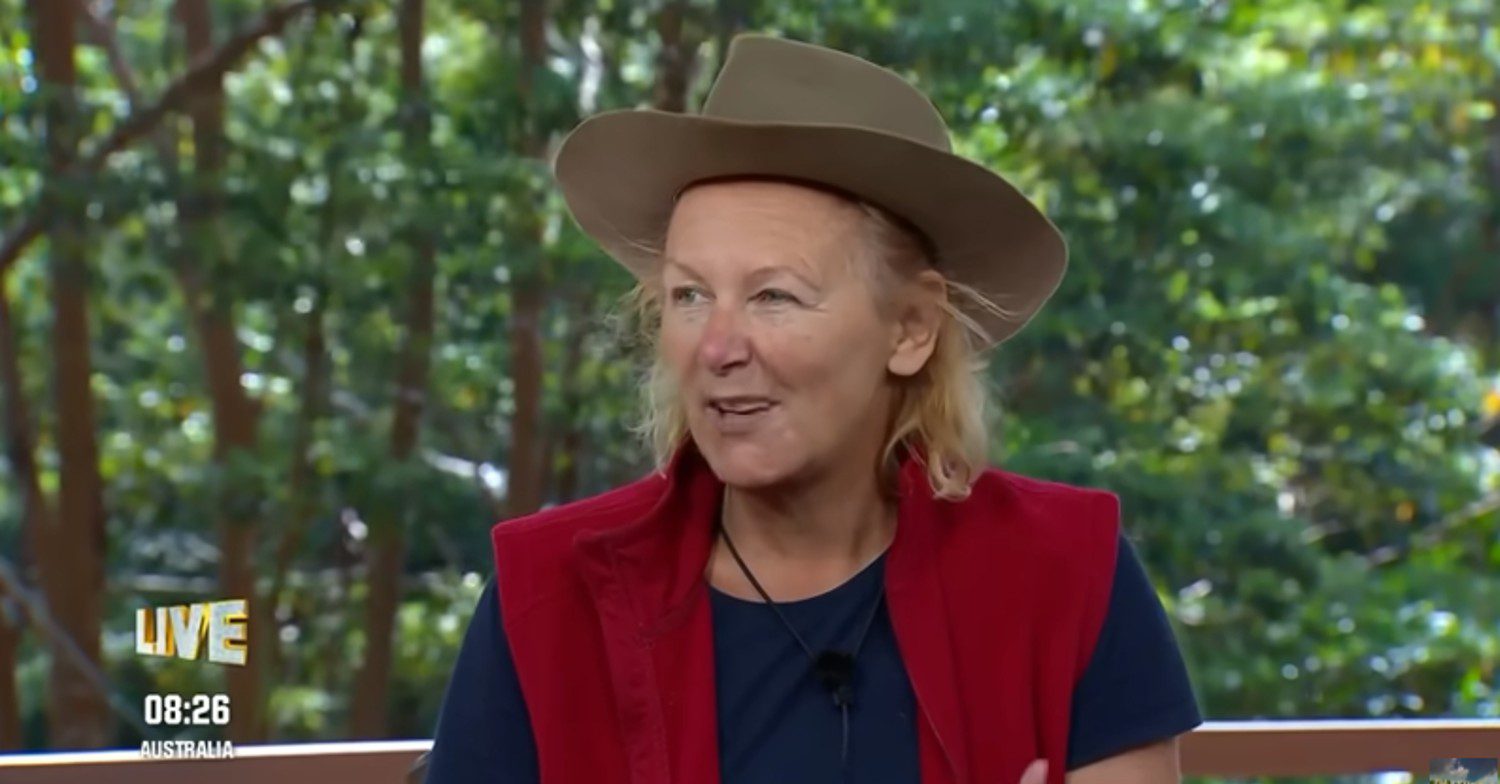Sue Cleaver smiling on I'm a Celebrity