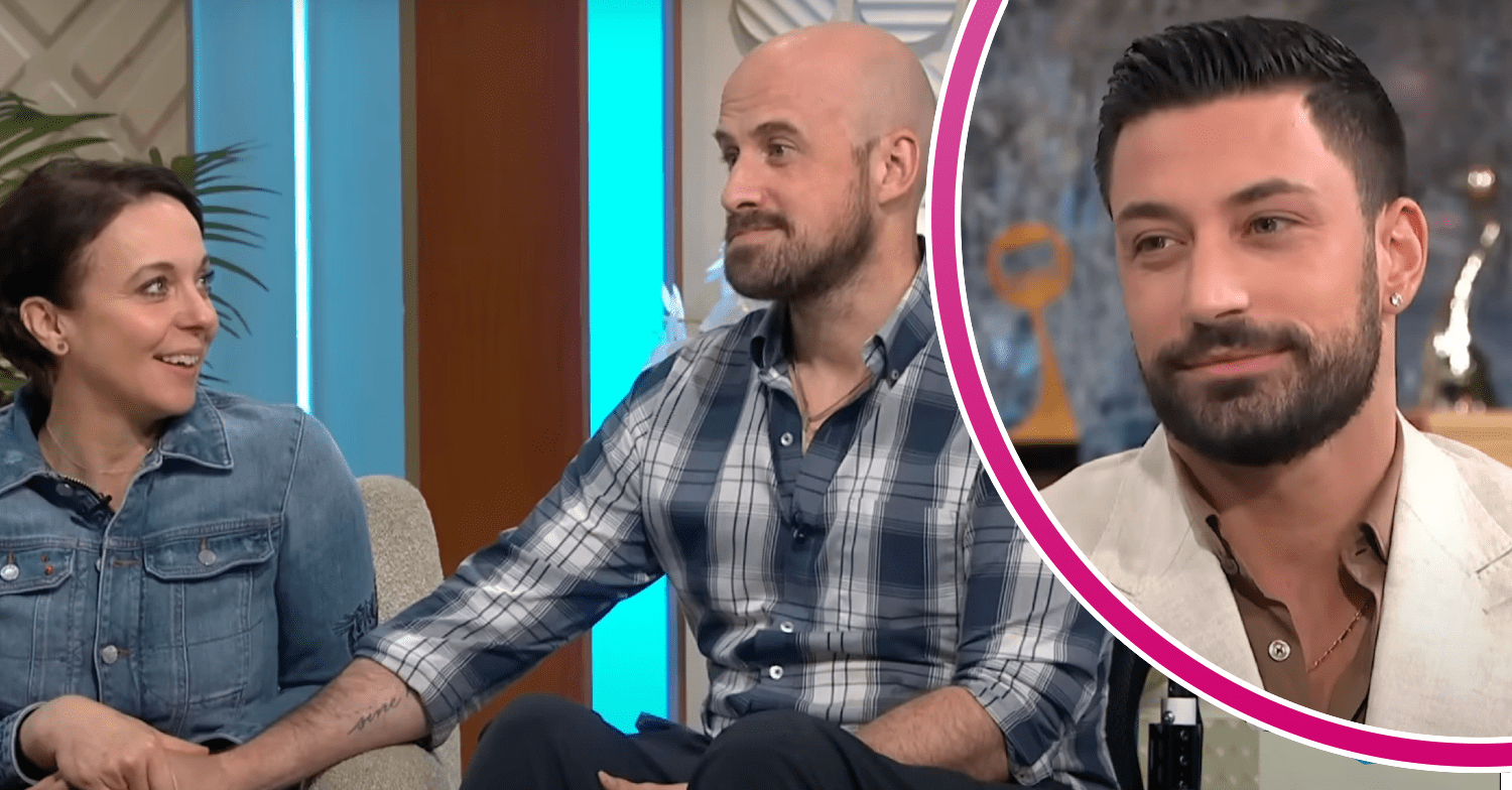Amanda Abbington and her fiance Jonathan Goodwin on Lorraine, and Giovanni Pernice on This Morning