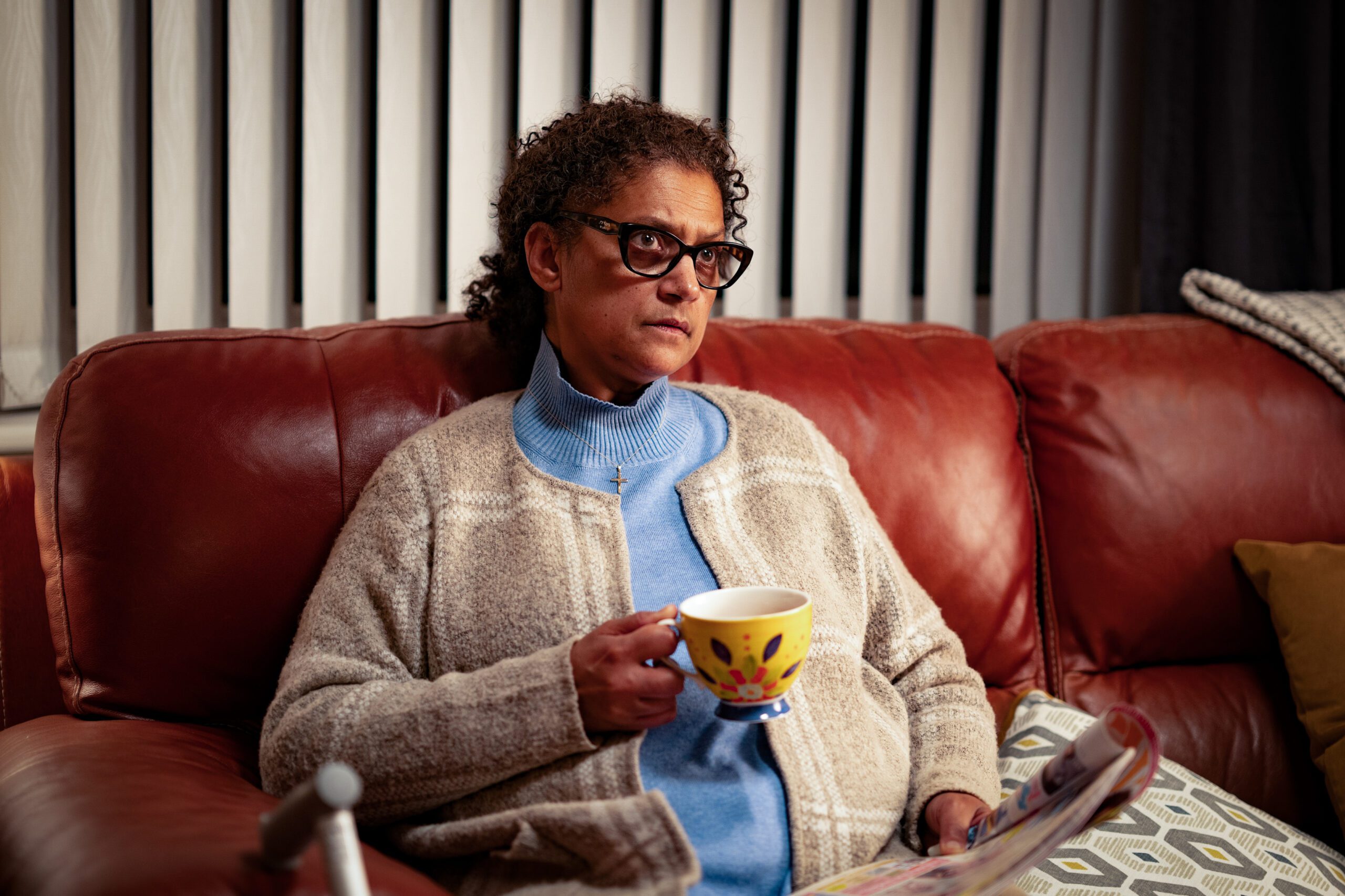Cathy Tyson as Cathy's mum in Boiling Point