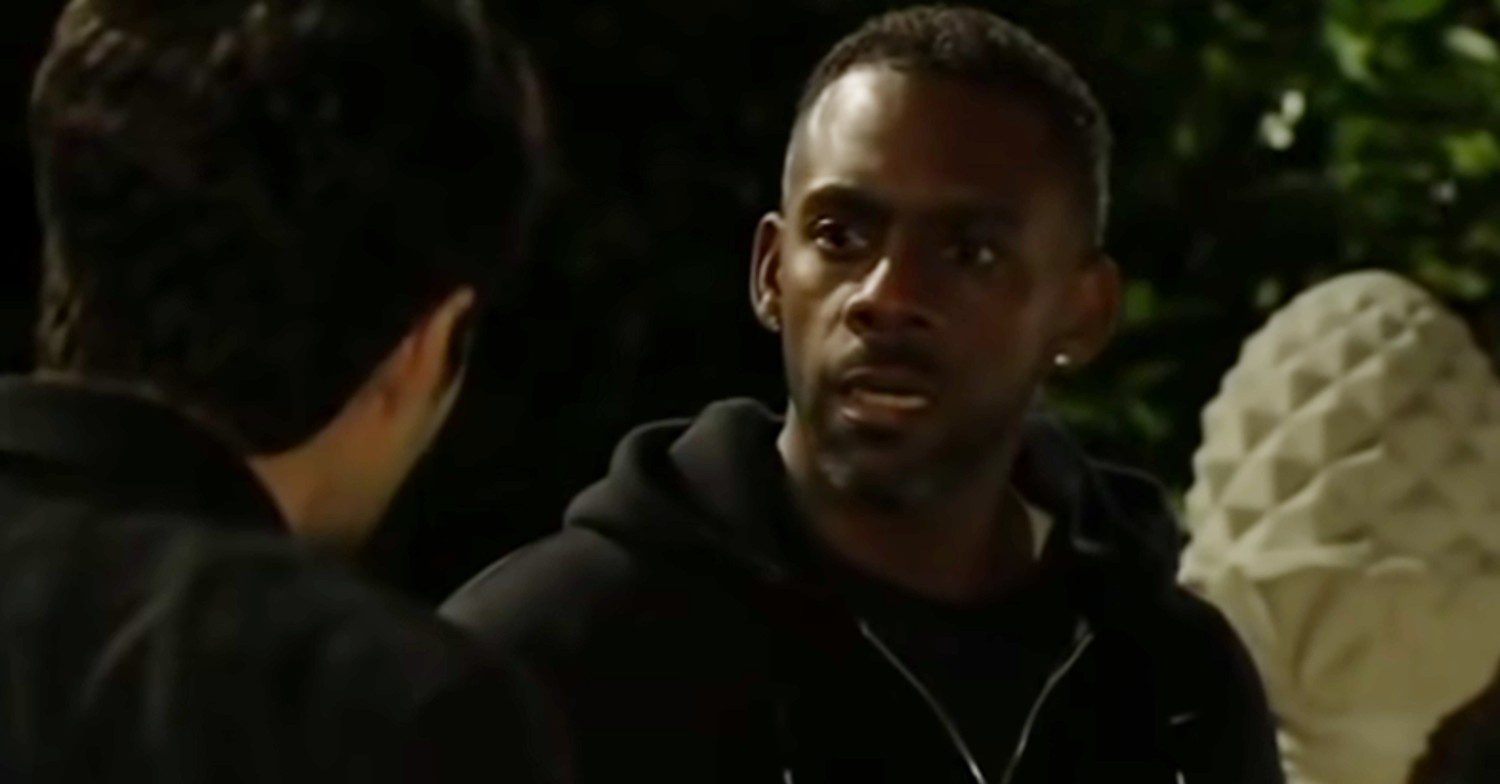 Vincent looking scared on EastEnders