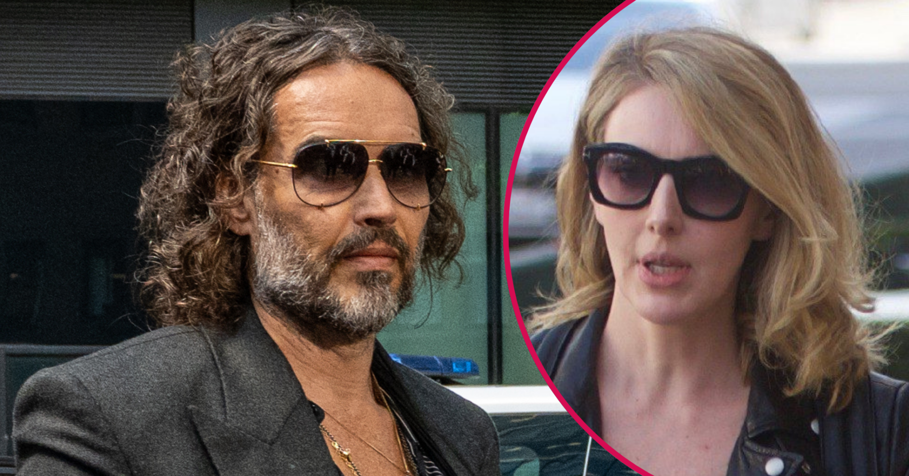 Russell Brand and his wife Laura