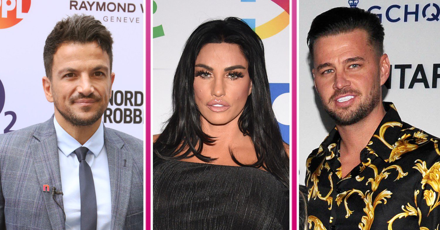 Peter Andre, Katie Price and Carl Woods